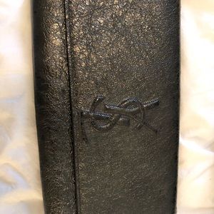 YSL Yves Saint Laurent Metallic Clutch